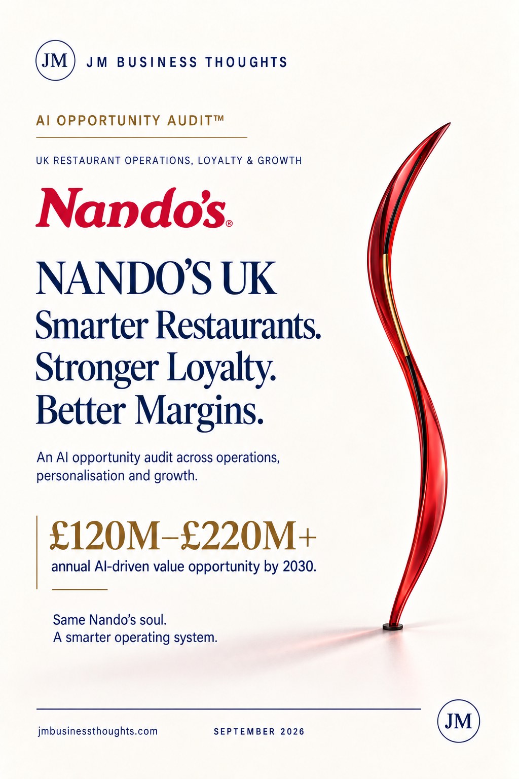 Nando's UK — Smarter Restaurants. Stronger Loyalty. Better Margins. — audit cover