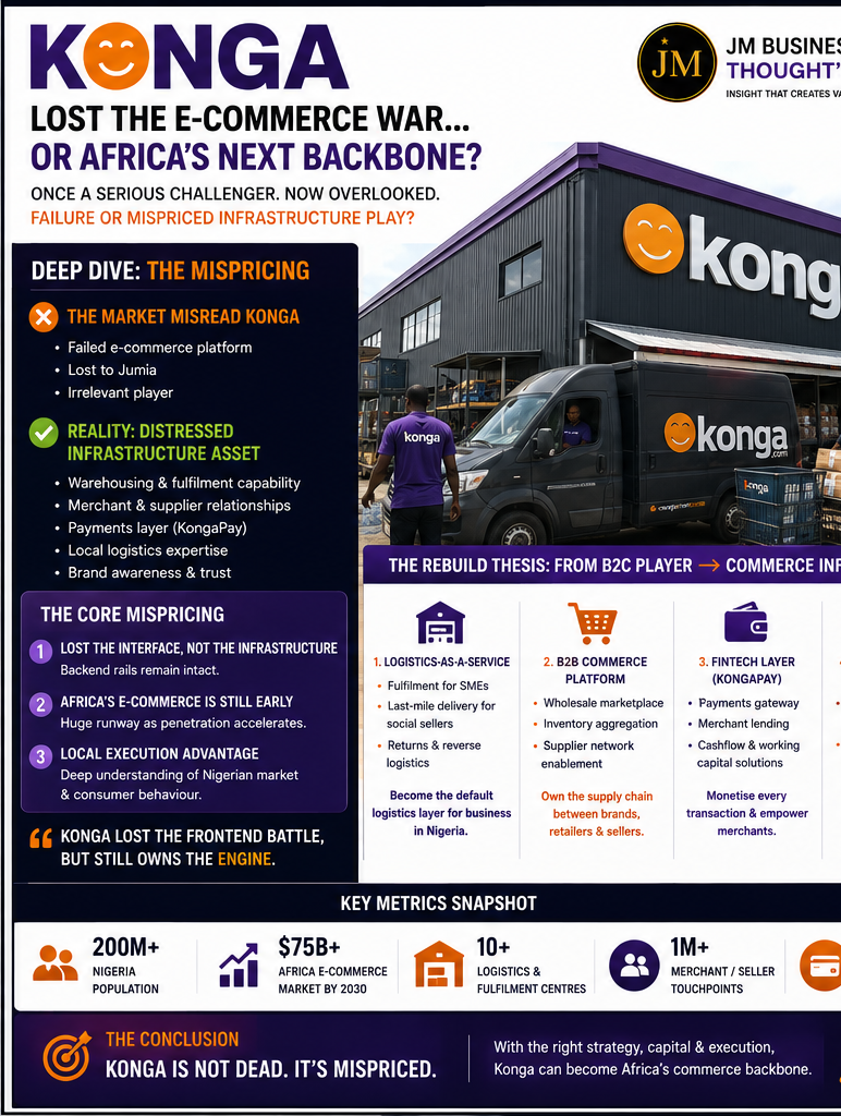 Konga: Lost the E-Commerce War, or Africa's Next Backbone? — research cover