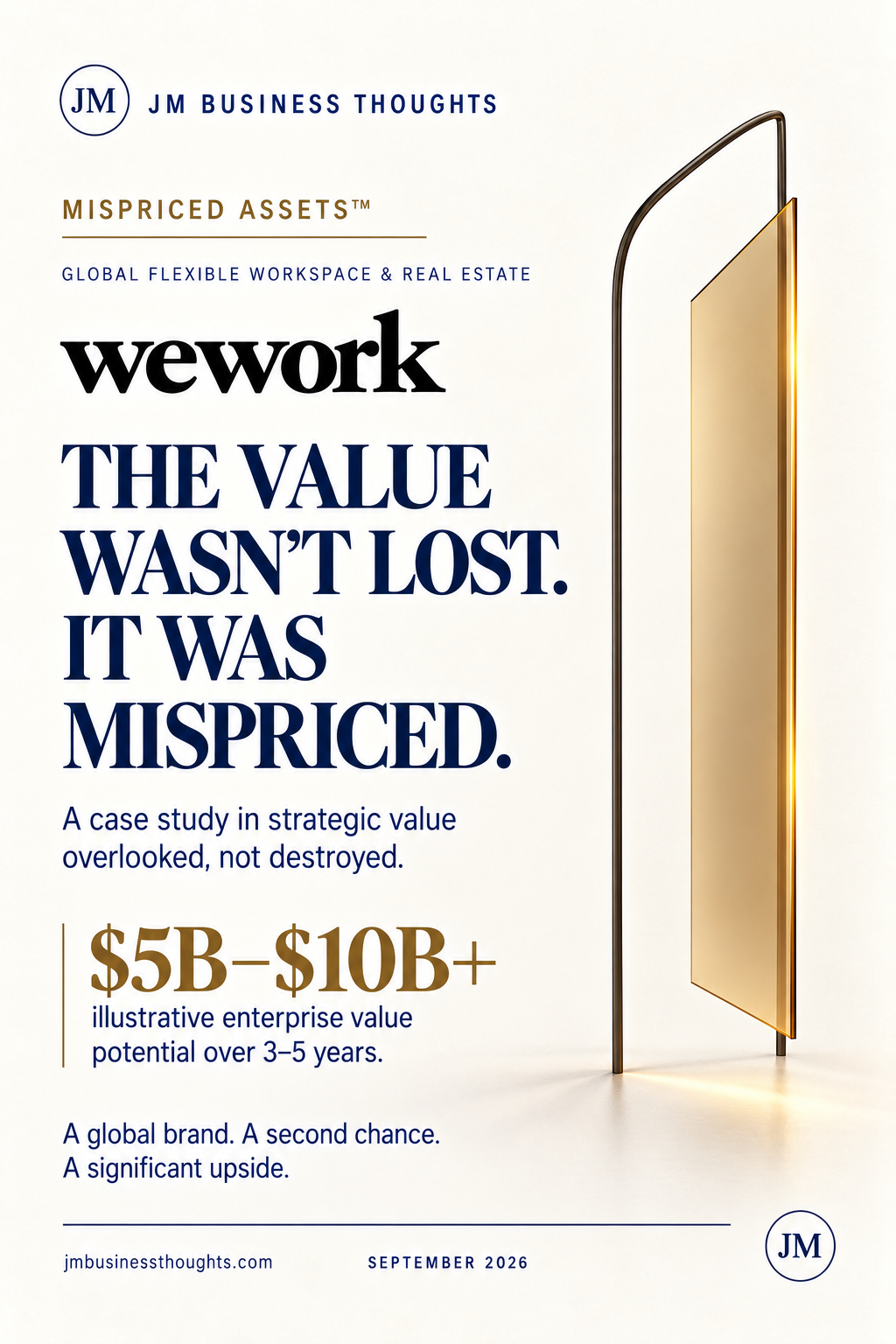 WeWork — The Value Wasn't Lost. It Was Mispriced. — research cover