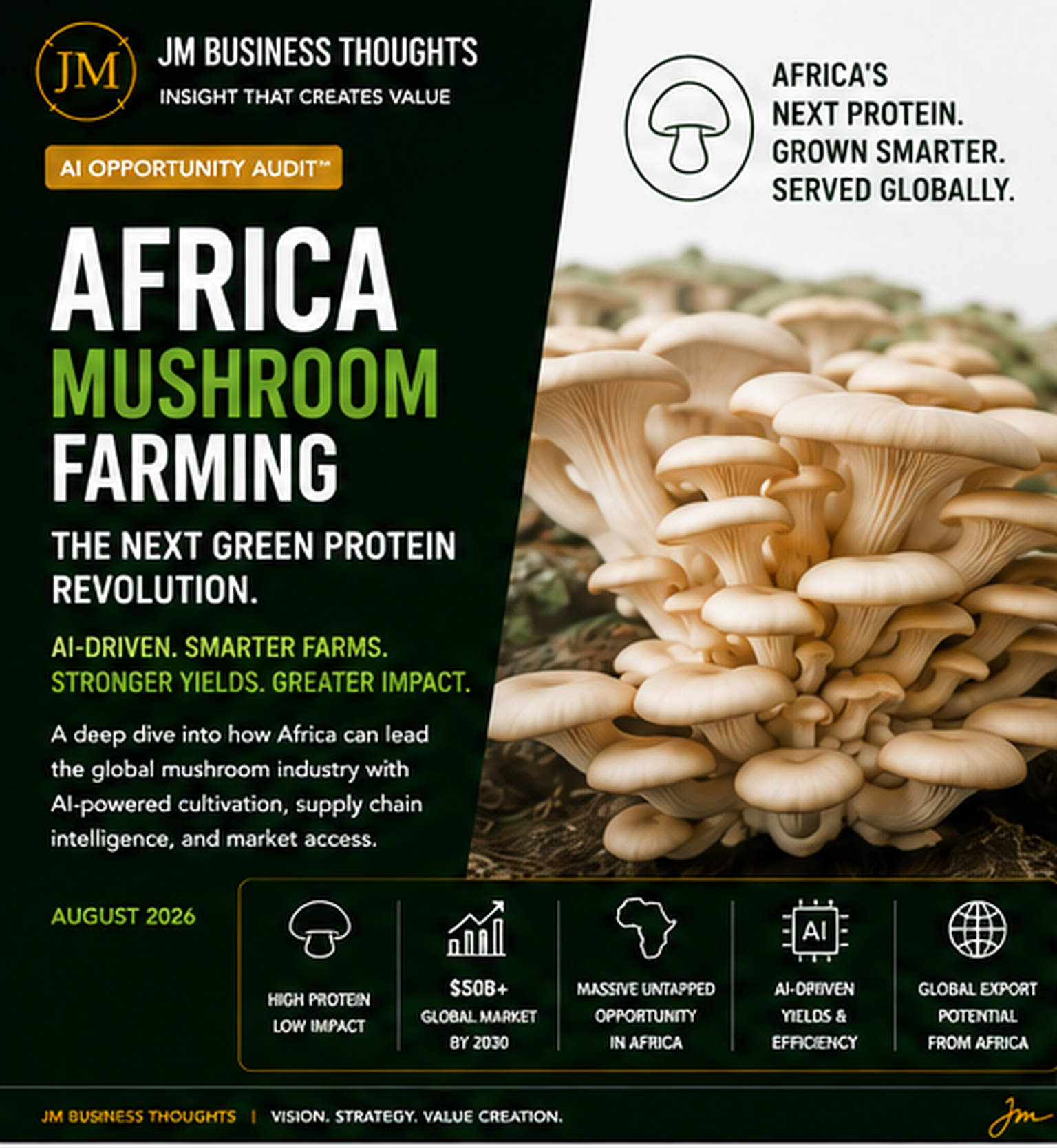 Africa Mushroom Farming: The Next Green Protein Revolution. — audit cover